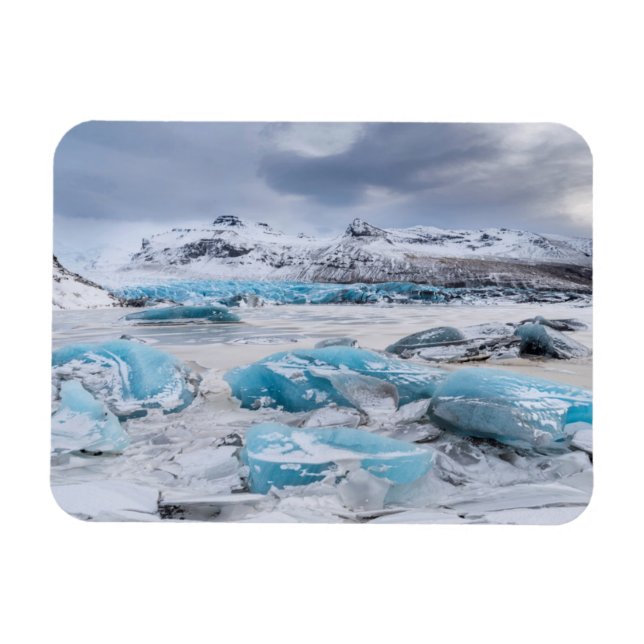 Glacier Ice landschaft, Island Magnet (Horizontal)