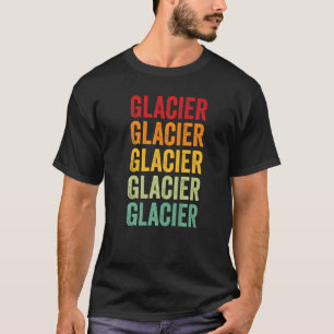 Glacier Landkreis Montana Regenbogen Text T-Shirt