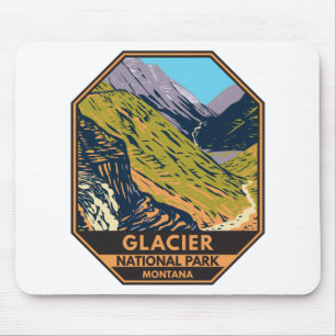 Glacier National Park Auf dem Weg zur Sun Road Mousepad