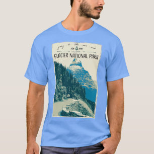 Glacier National Park Auf der Sun Road 1 T-Shirt