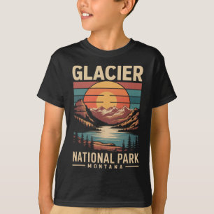 Glacier National Park Bär Vintage Montana Wandern T-Shirt