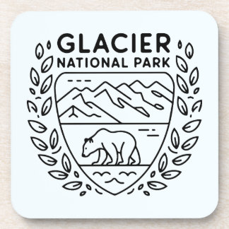 Glacier National Park Bear Emblem Getränkeuntersetzer