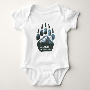 Glacier National Park Bear Paw Baby Strampler