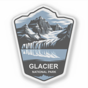 Glacier National Park Emblem Aufkleber