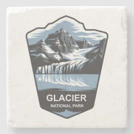 Glacier National Park Emblem Steinuntersetzer