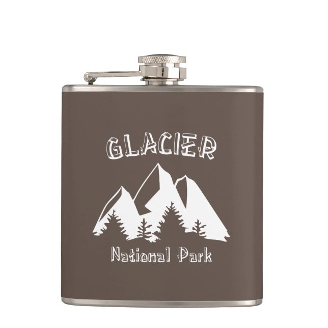 Glacier National Park Flachmann (Vorderseite)