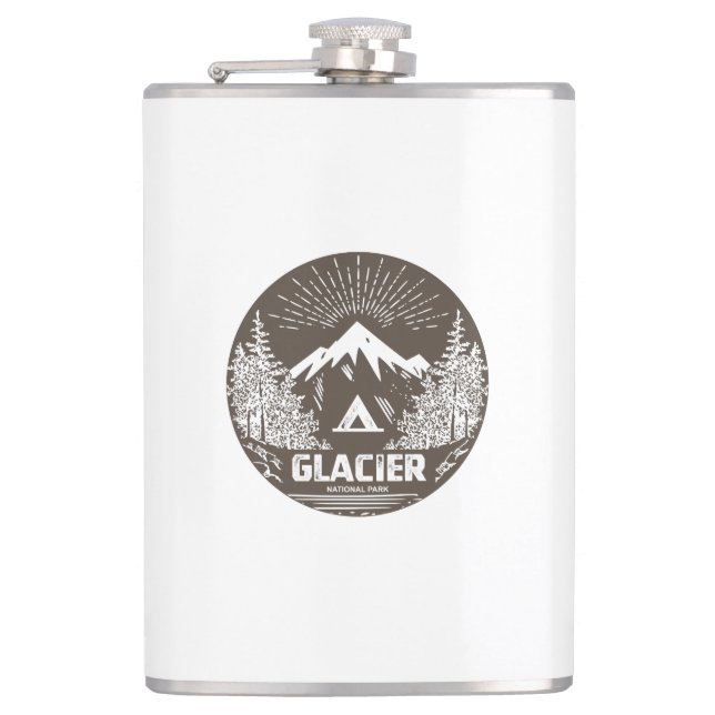 Glacier National Park Flachmann (Vorderseite)