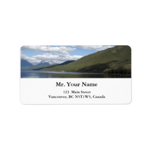 Glacier National Park Fotografie. Adressaufkleber