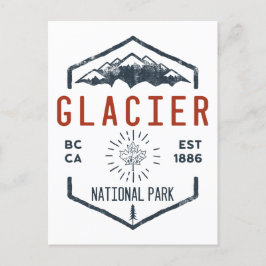 Glacier National Park Kanada Vintag Not leidend Postkarte