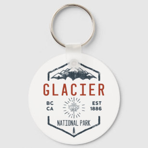 Glacier National Park Kanada Vintag Not leidend Schlüsselanhänger