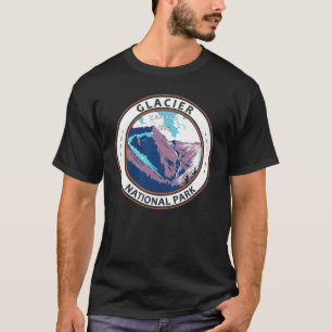 Glacier National Park Kanada Vintages Abzeichen T-Shirt