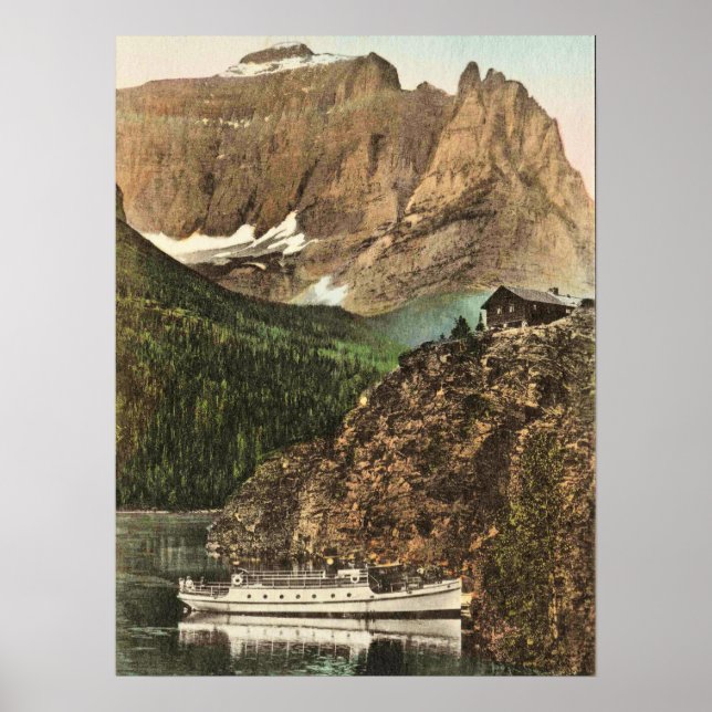 Glacier National Park, Kleiner Oberberg Poster (Vorne)