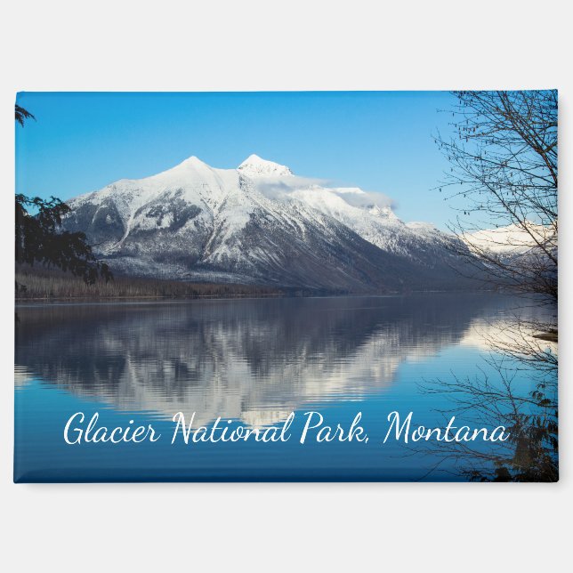 Glacier National Park MacDonald Lake Magnet (Vorderseite)