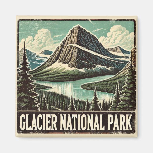 Glacier National Park Magnet (Vorne)