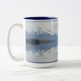 Glacier National Park McDonald Winter Lake Zweifarbige Tasse