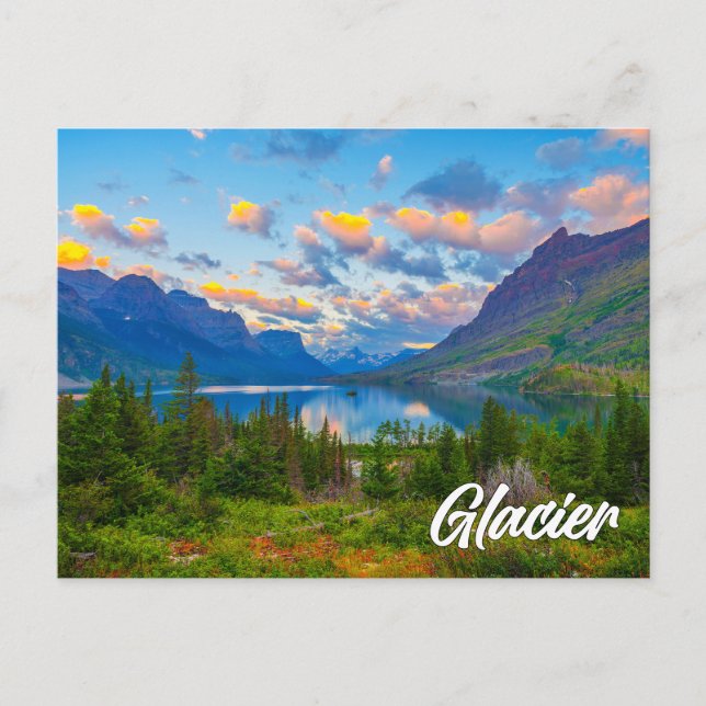 Glacier National Park, Montana Postkarte (Vorderseite)