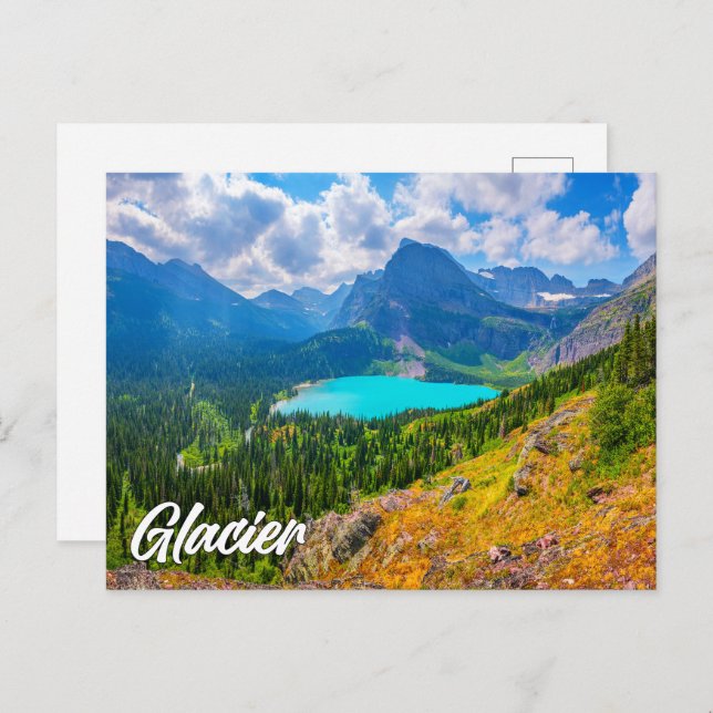 Glacier National Park, Montana, United States Postkarte (Vorne/Hinten)