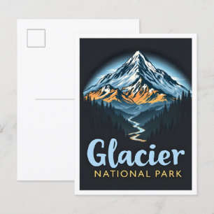 Glacier National Park Montana USA Travel Postkarte