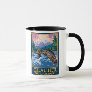 Glacier National Park, MontanaFly Fisherman # Tasse
