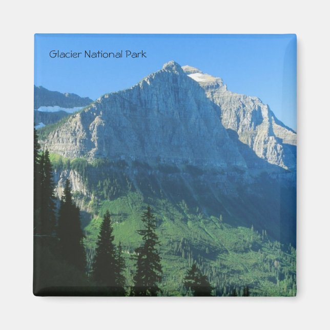 Glacier National Park Mountain Magnet (Vorne)