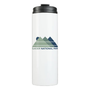 Glacier National Park Mountain Sun Thermosbecher