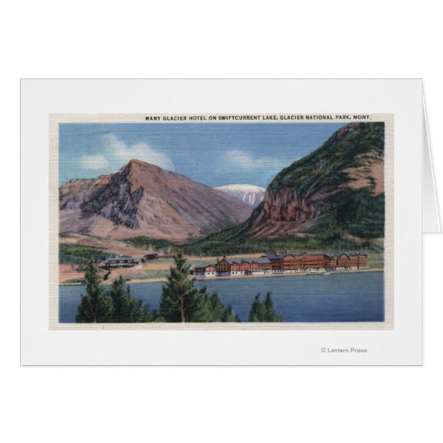 Glacier National Park, MT - Many Glacier Hotel 2 (Vorderseite (Horizontal))