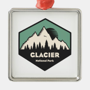 Glacier National Park Ornament Aus Metall