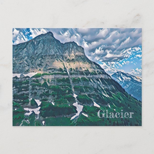 Glacier National Park Postcard Postkarte (Vorderseite)