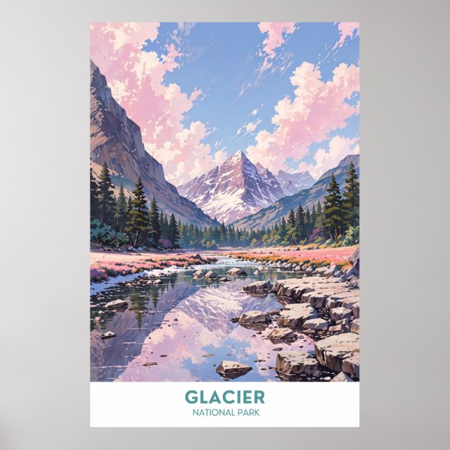 Glacier National Park Poster (Vorne)