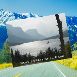 Glacier National Park St. Mary Lake Travel Postkarte