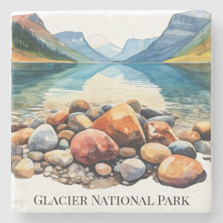 Glacier National Park Stone Untersetzer