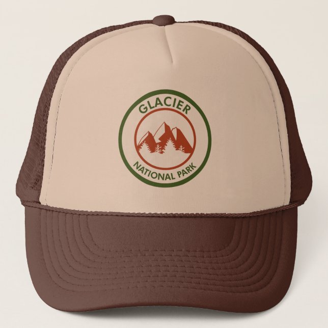 Glacier National Park Truckerkappe (Vorderseite)