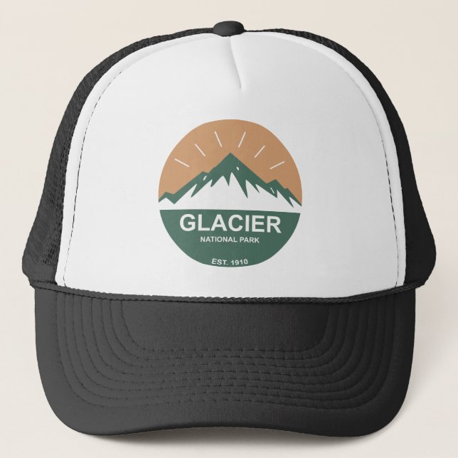 Glacier National Park Truckerkappe (Vorderseite)