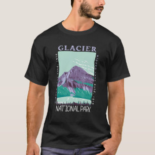 Glacier National Park Verwahren Montana-See T-Shirt