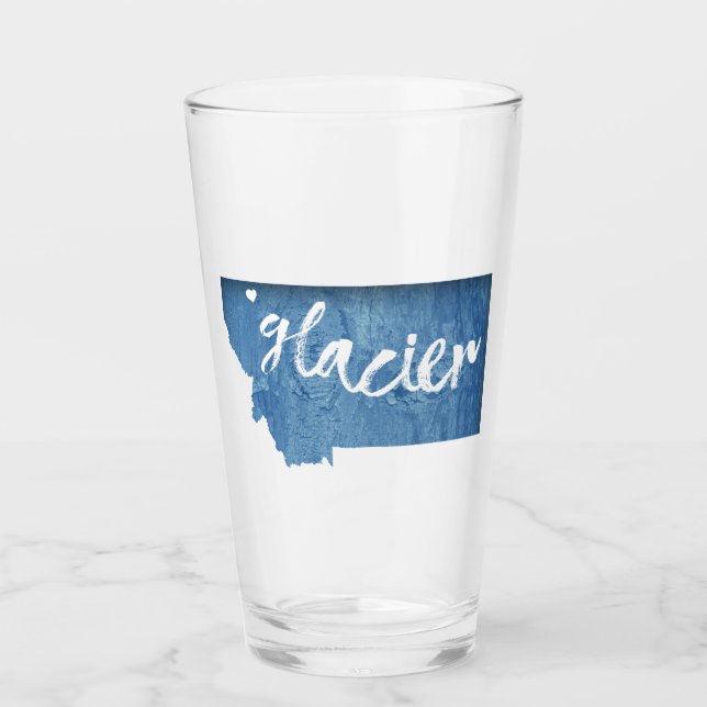 Glacier National Park Wood Gran Glas (Vorderseite)
