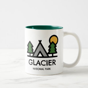 Glacier National Park Zweifarbige Tasse
