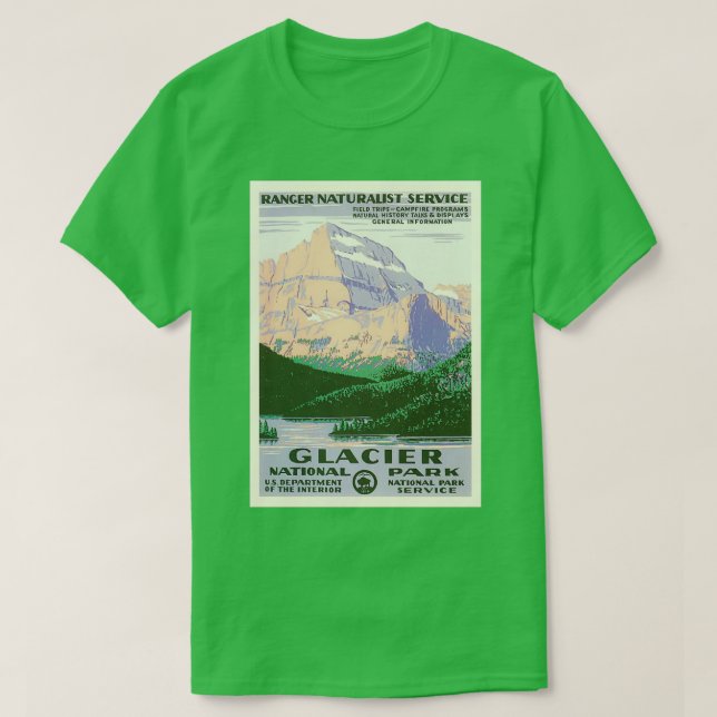 Glacier-Nationalpark 28 T-Shirt (Design vorne)