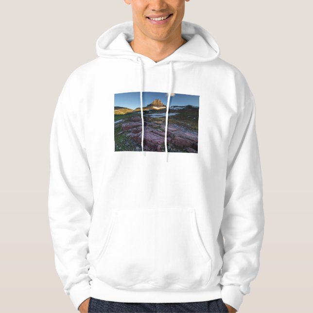 Glacier Nationalpark-Berge Hoodie (Vorderseite)
