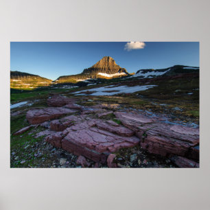 Glacier Nationalpark-Berge Poster