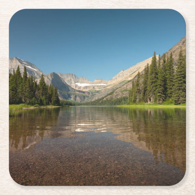 Glacier Nationalpark der Rechteckiger Pappuntersetzer (Vorderseite)