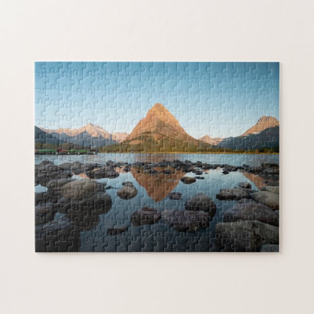 Glacier Nationalpark des Mountainsee-| Puzzle (Horizontal)
