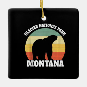 Glacier-Nationalpark Eisbärenliebhaber Keramikornament