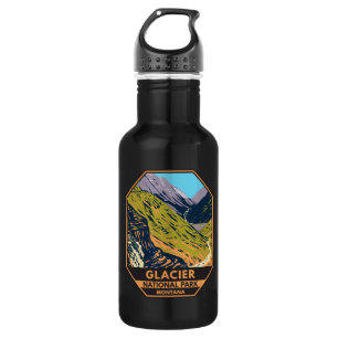 Glacier-Nationalpark Going-to-the-Sun-Straße Edelstahlflasche