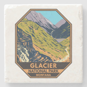 Glacier-Nationalpark Going-to-the-Sun-Straße Steinuntersetzer