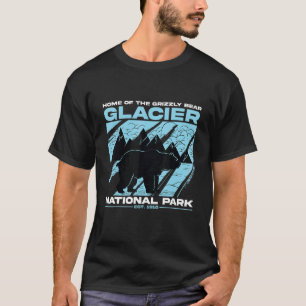 Glacier Nationalpark Grizzly Bär Wandern T-Shirt