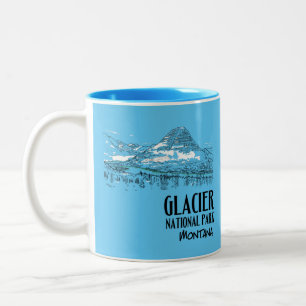Glacier Nationalpark Locarno Zweifarbige Tasse