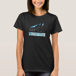 Glacier Nationalpark Montana mit Bären und Bergen T-Shirt