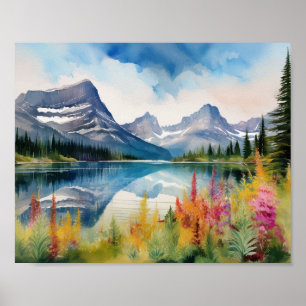 Glacier Nationalpark Montana Poster