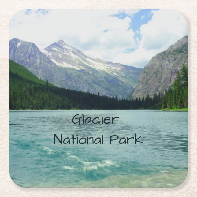 Glacier Nationalpark Montana Rechteckiger Pappuntersetzer (Vorderseite)