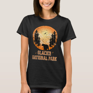 Glacier Nationalpark Montana Vintag L T-Shirt